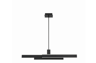Eurofase Lighting 37064-013 LED Cameno 4 inch Chandelier Ceiling Light Matte Black Finish