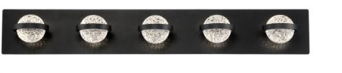 Eurofase Lighting 37071-038 LED Ryder 5 Light Vanity Wall Light Black Finish