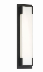 Eurofase Lighting 37074-012 LED Thornhill 5 inch Outdoor Wall Mount Light Black Finish