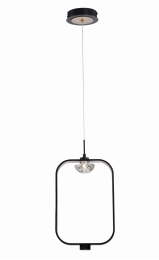 Eurofase Lighting 37077-013 LED Dagmar 3 inch Pendant Ceiling Light Black Finish