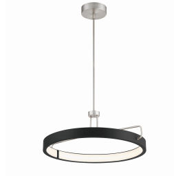 Eurofase Lighting 37082-025 LED Pemberton 26 inch Pendant Ceiling Light Large Satin Nickel Finish