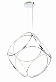 Eurofase Lighting 37104-016 LED Glenview 34 inch Pendant Ceiling Light Large Chrome Finish
