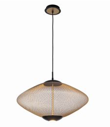 Eurofase Lighting 37107-017 LED Park 22 inch Pendant Ceiling Light Large Black Finish