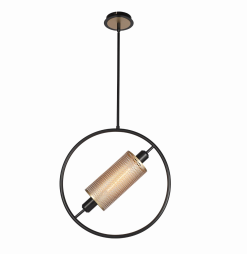 Eurofase Lighting 37109-011 LED Seamore 1 Light 5 inch Pendant Ceiling Light Large Black Finish