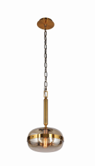 Eurofase Lighting 37196-011 LED Nottingham 1 Light 10 inch Pendant Ceiling Light Small Ancient Brass Finish