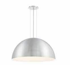 Eurofase Lighting 37224-040 LED Laverton 3 Round Pendant Ceiling Light Aluminum/White Finish