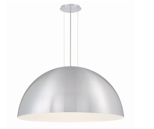 Eurofase Lighting 37230-045 LED Laverton 5 Round Pendant Ceiling Light Aluminum/White Finish