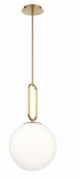 Eurofase Lighting 37233-036 LED Prospect 1 Light 12 inch Pendant Ceiling Light Large Gold Finish