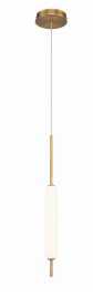Eurofase Lighting 37237-028 LED Cumberland 5 inch Pendant Ceiling Light Antique Brass Finish