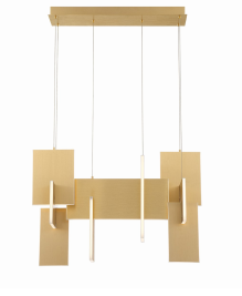 Eurofase Lighting 37345-013 LED Coburg 14 inch Chandelier Ceiling Light Painting Bronze Finish