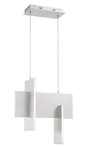 Eurofase Lighting 37346-038 LED Coburg 1 Light, Width 8 inch Pendant Ceiling Light Aluminium Finish