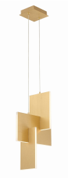 Eurofase Lighting 37347-017 LED Coburg 8 inch Chandelier Ceiling Light Small Painting Bronze Finish