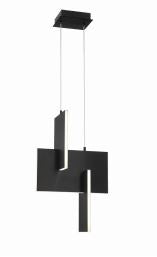 Eurofase Lighting 37347-023 LED Coburg 8 inch Pendant Ceiling Light Black Finish