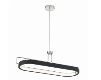 Eurofase Lighting 37931-025 LED Pemberton 12 inch Pendant Ceiling Light Satin Nickel Finish