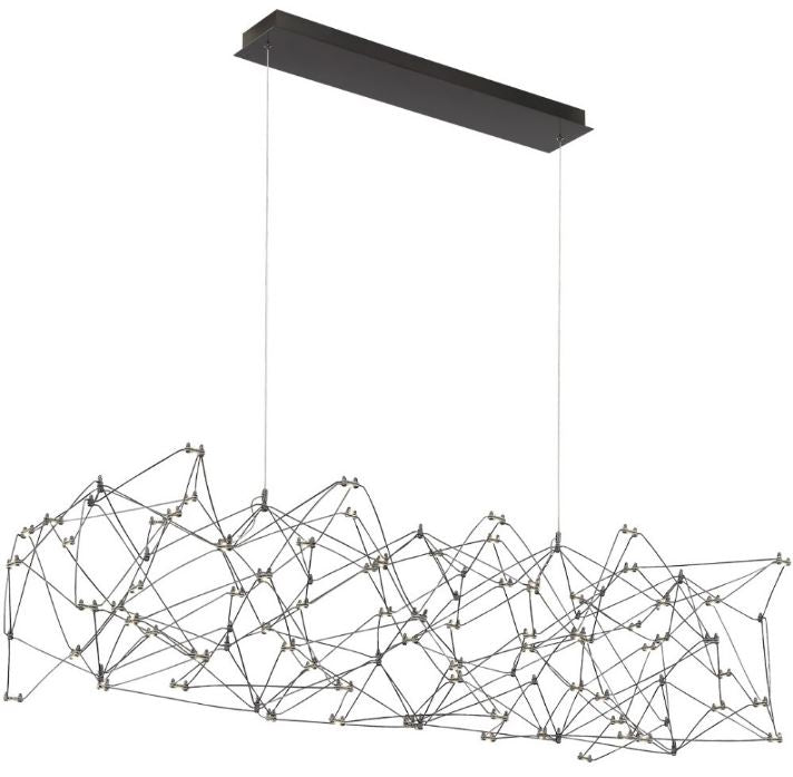Eurofase Lighting 38036-020 LED Leonardelli 65 inch Chandelier Ceiling Light Dark Chrome Finish