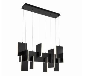 Eurofase Lighting 38044-021 LED Coburg 14 inch Chandelier Ceiling Light Black Finish
