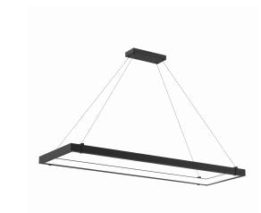 Eurofase Lighting 38138-010 LED Mucci 19 inch Pendant Ceiling Light Matte Black Finish