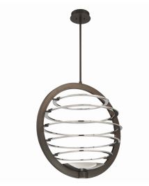 Eurofase Lighting 38152-023 LED Ombra 25 inch Chandelier Ceiling Light Polished Nickel Finish