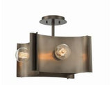 Eurofase Lighting 38154-010 LED Metallo 4 Light 17 inch Semi Flush Mount Ceiling Light Vintage Nickel Finish