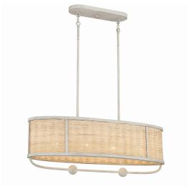 Eurofase Lighting 38160-028 LED Comparelli 4 Light 12 inch Chandelier Ceiling Light Off White Finish