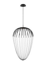 Eurofase Lighting 39327-024 LED Frusta 20 Inch Pendant Ceiling Light Black Finish