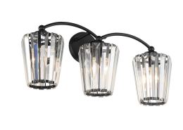 Eurofase Lighting 39330-031 LED Natalia 3 Light Vanity Wall Light Black Finish