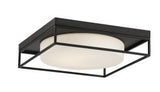 Eurofase Lighting 39333-032 LED Rover 15 Inch Flush Mount Ceiling Light Black Finish