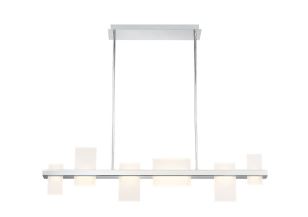 Eurofase Lighting 39338-013 LED Pannello 43 Inch Chandelier Ceiling Light Chrome Finish
