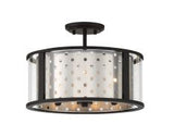 Eurofase Lighting 39415-011 LED Grado 3 Light Semi-Flush Mount Ceiling Light Chrome Finish