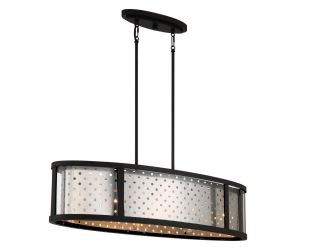 Eurofase Lighting 39417-015 LED Grado 5 Light Chandelier Ceiling Light Chrome Finish