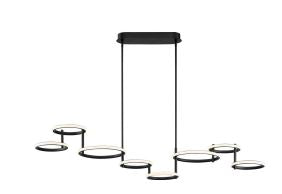 Eurofase Lighting 39421-012 LED Giro 8 Light Chandelier Ceiling Light Matte Black Finish