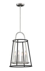 Eurofase Lighting 39423-016 LED Campana 4 Light Pendant Ceiling Light Satin Nickel Finish