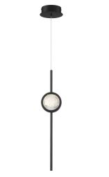 Eurofase Lighting 39463-012 LED Barletta 5 Inch Pendant Ceiling Light Black Finish