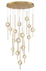 Eurofase Lighting 39465-023 LED Barletta 16 Inch Pendant Ceiling Light Brass Finish