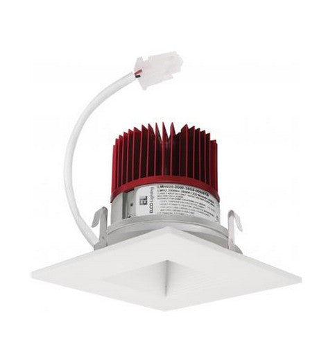 ELCO Lighting E415C16 Cedar System Contemporary LED 4 inch Recessed Lighting Light Engine with Square on Square Baffle Trim - 1600 Lumens- BuyRite Electric