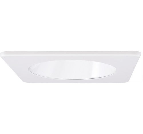 ELCO Lighting EL4511W Mahogany System 4 Inch Square Smooth Reflector Trim with White Finish- BuyRite Electric
