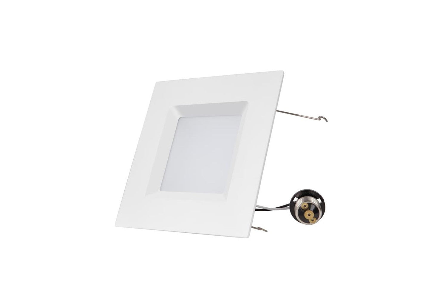 LED 6 Inch Dimmable Square Downlight Baffle 5K White Finish