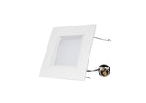 Lighting Spot 26 LSH-6’’SQ16.5W5K B LED 6 Inch Dimmable Square Downlight Baffle 5K White Finish