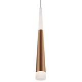 Kuzco Lighting 402501BG-LED LED Pendant Light Brushed Gold Finish