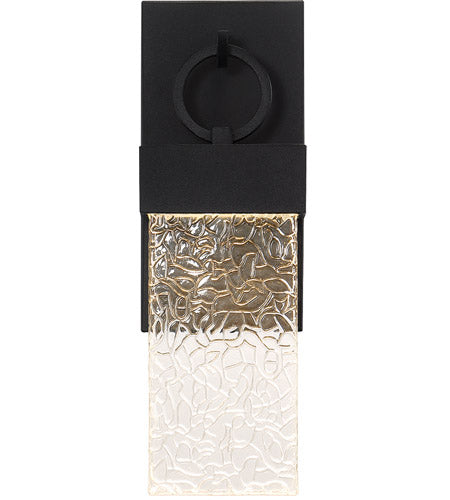 Eurofase Lighting 41904-015 Vasso 1 Light 16 inch Satin Black Outdoor Wall Sconce
