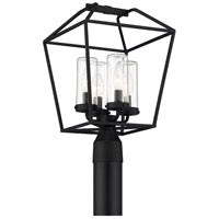 Eurofase Lighting 41959-015, Bastille 4 Light 18 inch Satin Black Outdoor Post Light