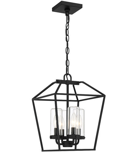 Eurofase Lighting 41960-011 Bastille 4 Light 11 inch Satin Black Outdoor Pendant