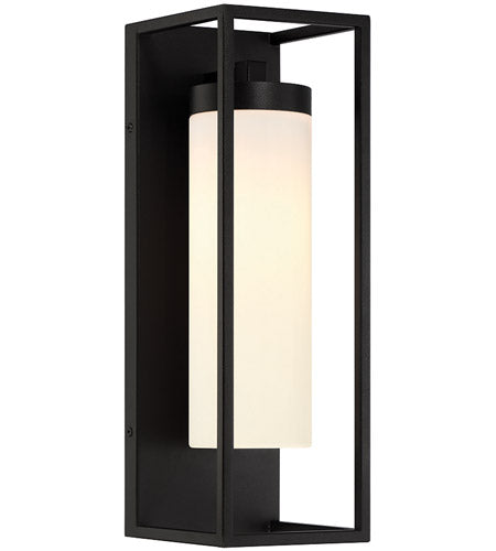 Eurofase Lighting 41962-015 Ren 1 Light 17 inch Satin Black Outdoor Wall Sconce