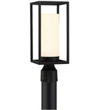 Eurofase Lighting 41963-012 Ren 1 Light 15 inch Satin Black Outdoor Post Light