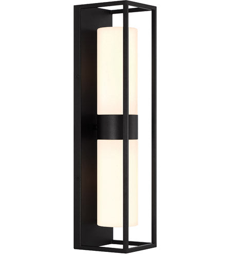 Eurofase Lighting 41966-013 Ren 2 Light 23 inch Satin Black Outdoor Wall Lantern