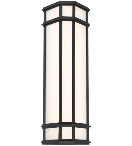 Eurofase Lighting 42688-013 Monte 1 Light 21 inch Satin Black Outdoor LED Wall Sconce