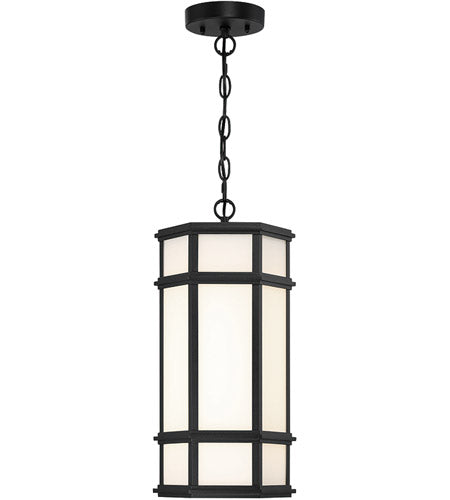 Eurofase Lighting 42691-013, Monte 1 Light 9 inch Satin Black Outdoor LED Pendant