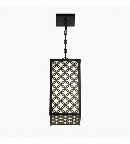 Eurofase Lighting 42697-015, Clover 1 Light 8 inch Black Outdoor LED Pendant