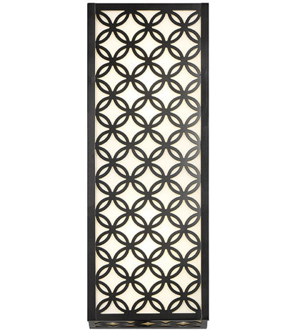 Eurofase Lighting 42699-019, Clover 1 Light 21 inch Black Outdoor LED Wall Sconce