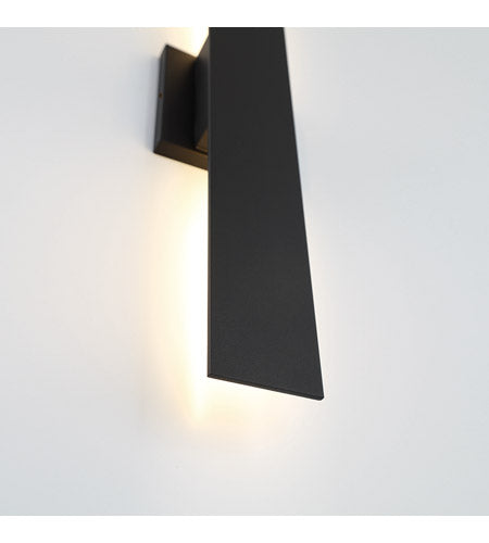 Eurofase Lighting 42708-018, Annette 1 Light 23 inch Satin Black Outdoor LED Wall Sconce